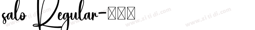 salo Regular字体转换